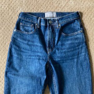 Dark Wash Straight Cut Jeans